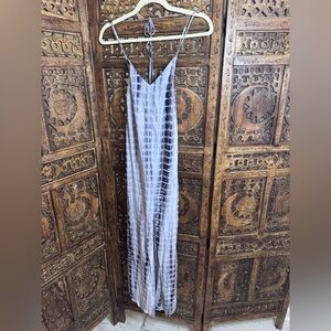 POL Monochrome Tie-Dye Dress